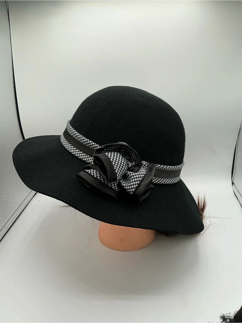 San Diego Hat Company Ladies 100% Wool Hat with Bow Detail